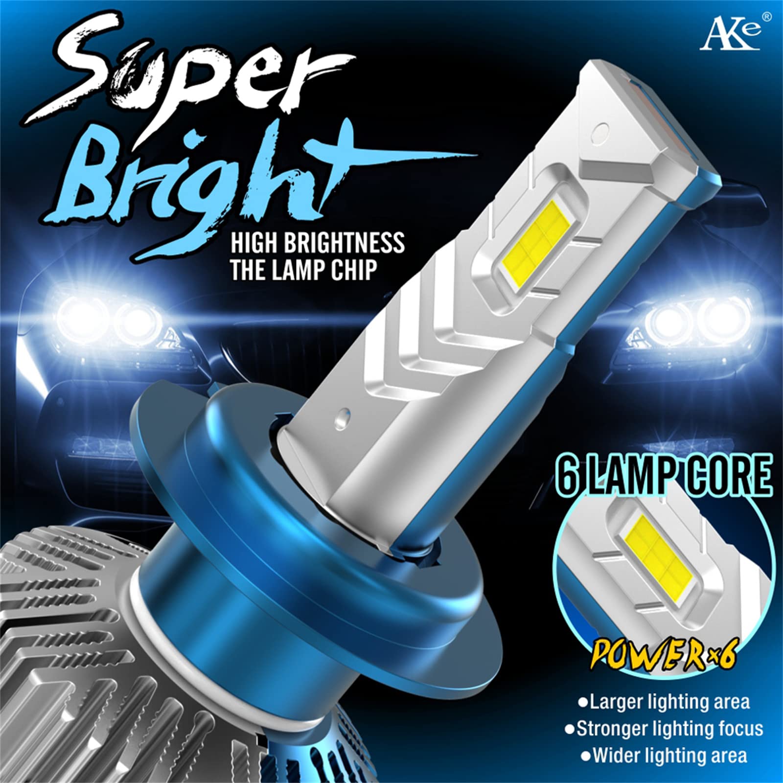 Bombillas LED Para Faros Delanteros, 80 W, 10000 Lúmenes, Faros LED Brillantes, 6500 K, Blanco Frío, Kit De Conversión De Faros LED IP68 A Prueba De Agua, Instalación Rápida, Paquete De 2,H4