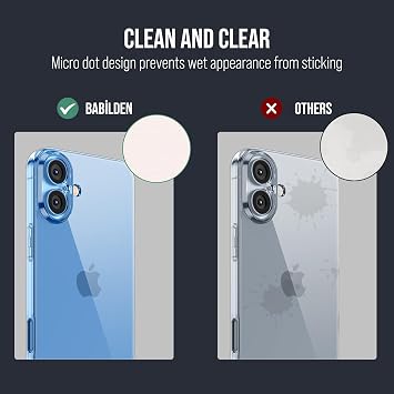 Babilden iPhone 16 İçin Apple Kamera Korumalı Şeffaf Silikon Kılıf | Özel Tasarım