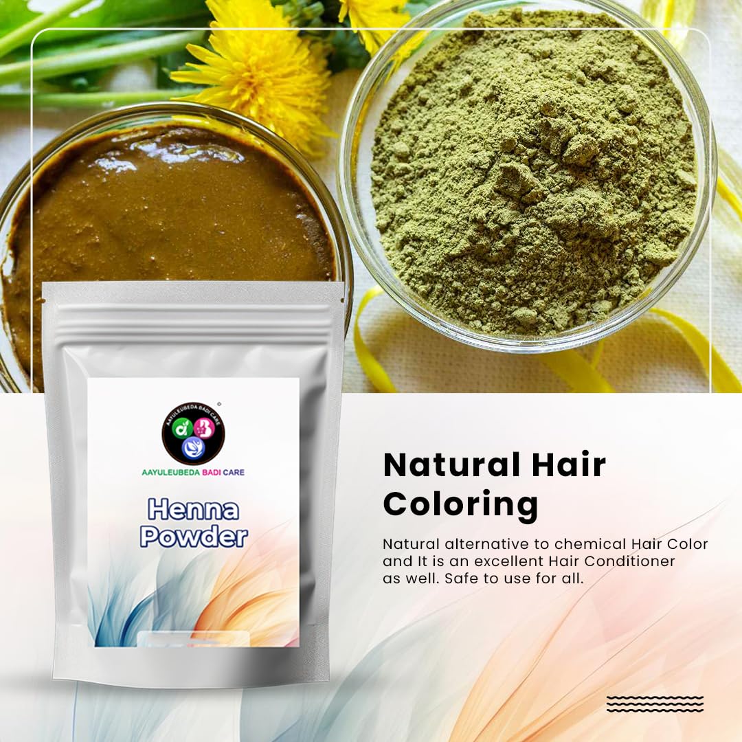 Aayuleubeda Badi Care ABC Natural Henna Powder 227g (8 0z)