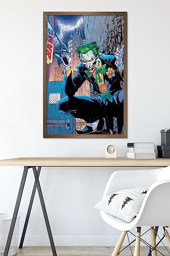 Miniatura 33 de Trends International DC Comics - Póster de pared de The Joker - Bang, 22.375 x 34 pulgadas, versión enmarcada en negro Versión enmarcada Barnwood