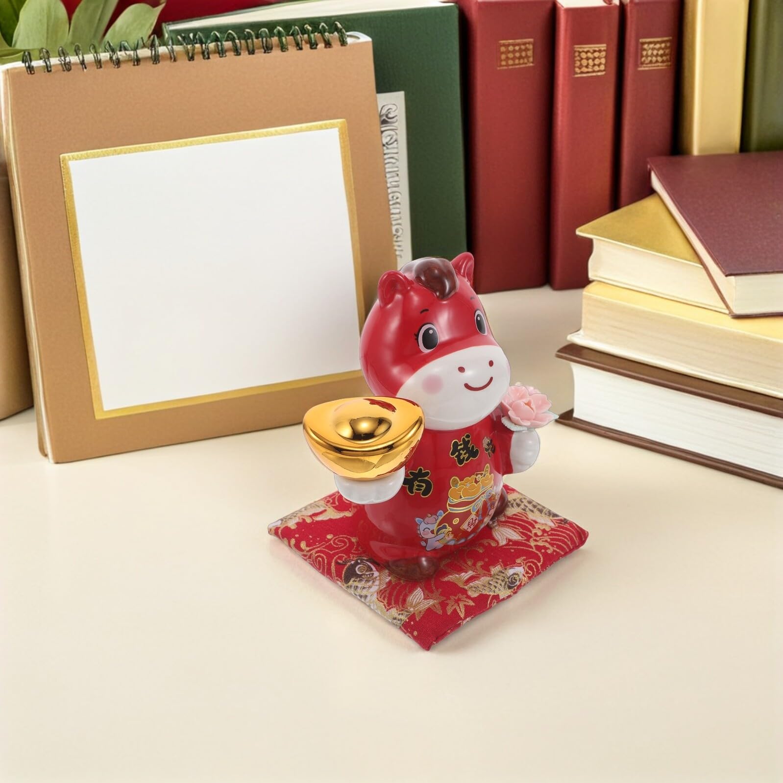 Alasum Tirelire Céramique Cheval Mignon Banque de Dessin Animé pour Économie Facile et Décoration Intérieure Cadeau pour Garçon et Filles
