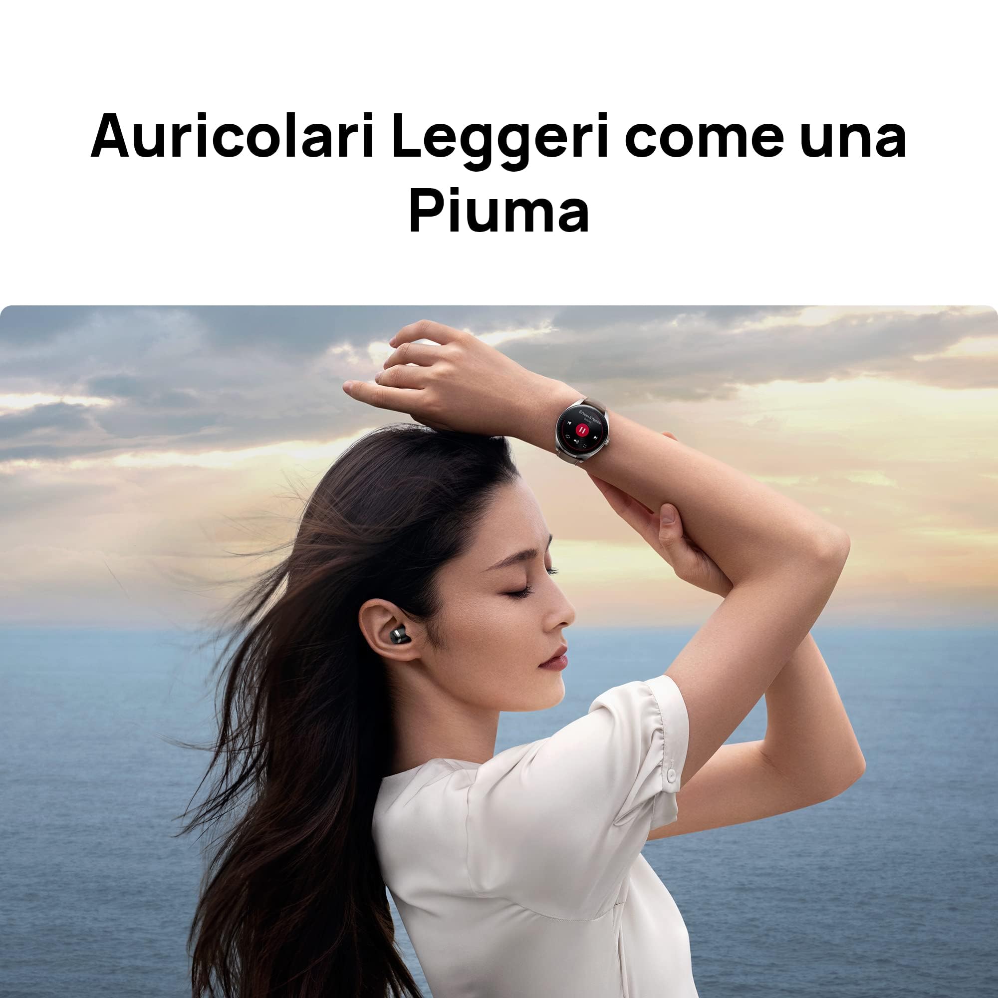 HUAWEI Watch Buds, Smartwatch e Auricolari 2 in 1, Controlli Touch Wide Area, Cancellazione del Rumore, Monitoraggio Professionale della Salute, Compatibile con Android e iOS, Versione Italiana, Nero