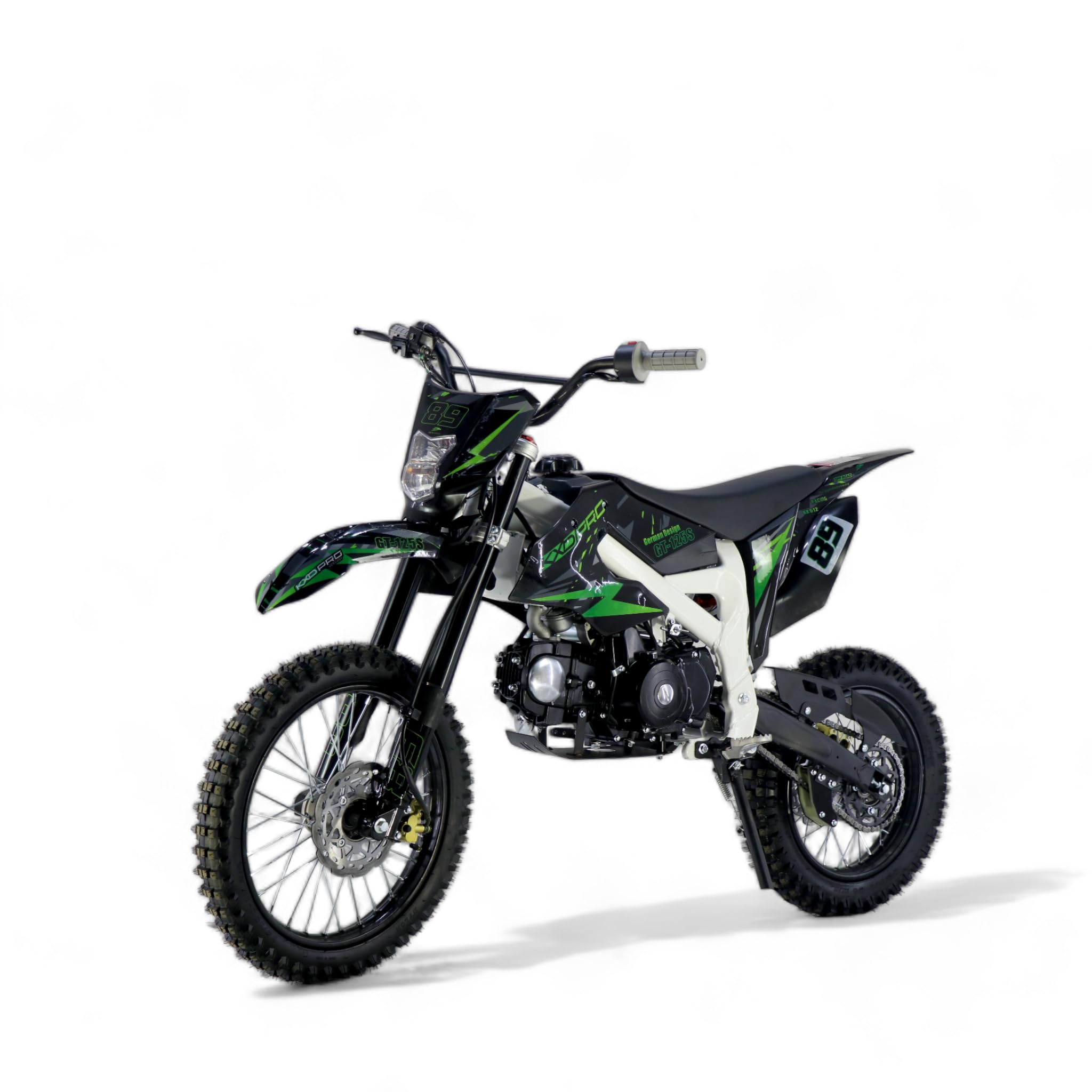 KXD 612 E+K 125ccm 17/14" 4T Dirtbike Crossbike Pocketbike blau