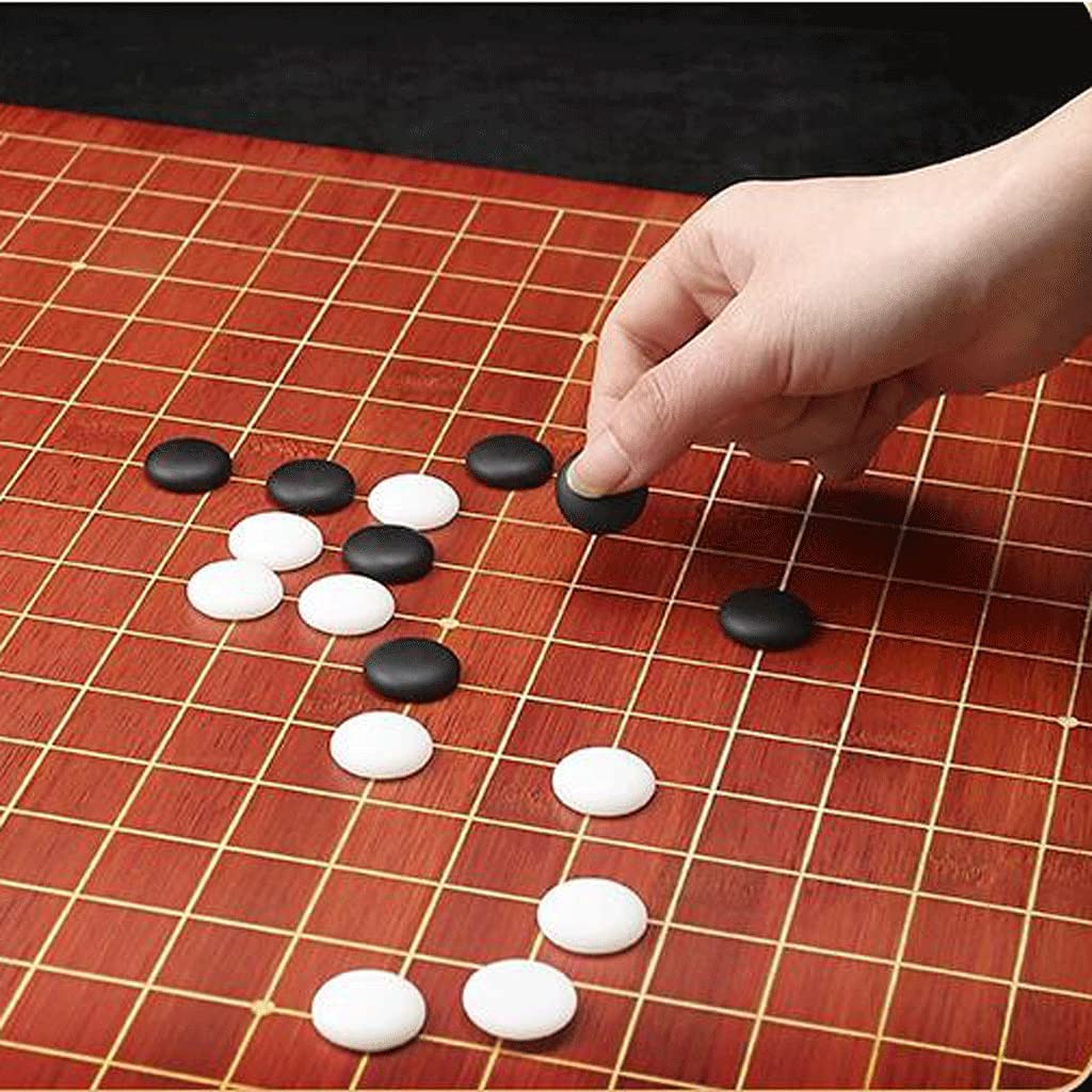 Juego de Mesa Go con 2 tazones, Piezas de ajedrez y Tablero de ajedrez, Juego de Mesa Go estratégico para 2 Jugadores, Juego de Mesa Go