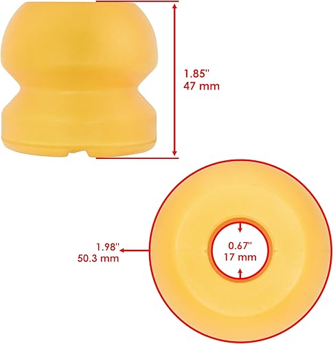 Miniatura 3 de Caltric Bola de pivote inferior de puntal delantero con parachoques compatible con Polaris Ranger 570 EFI 2014 2015 2016 2017 2018 2019
