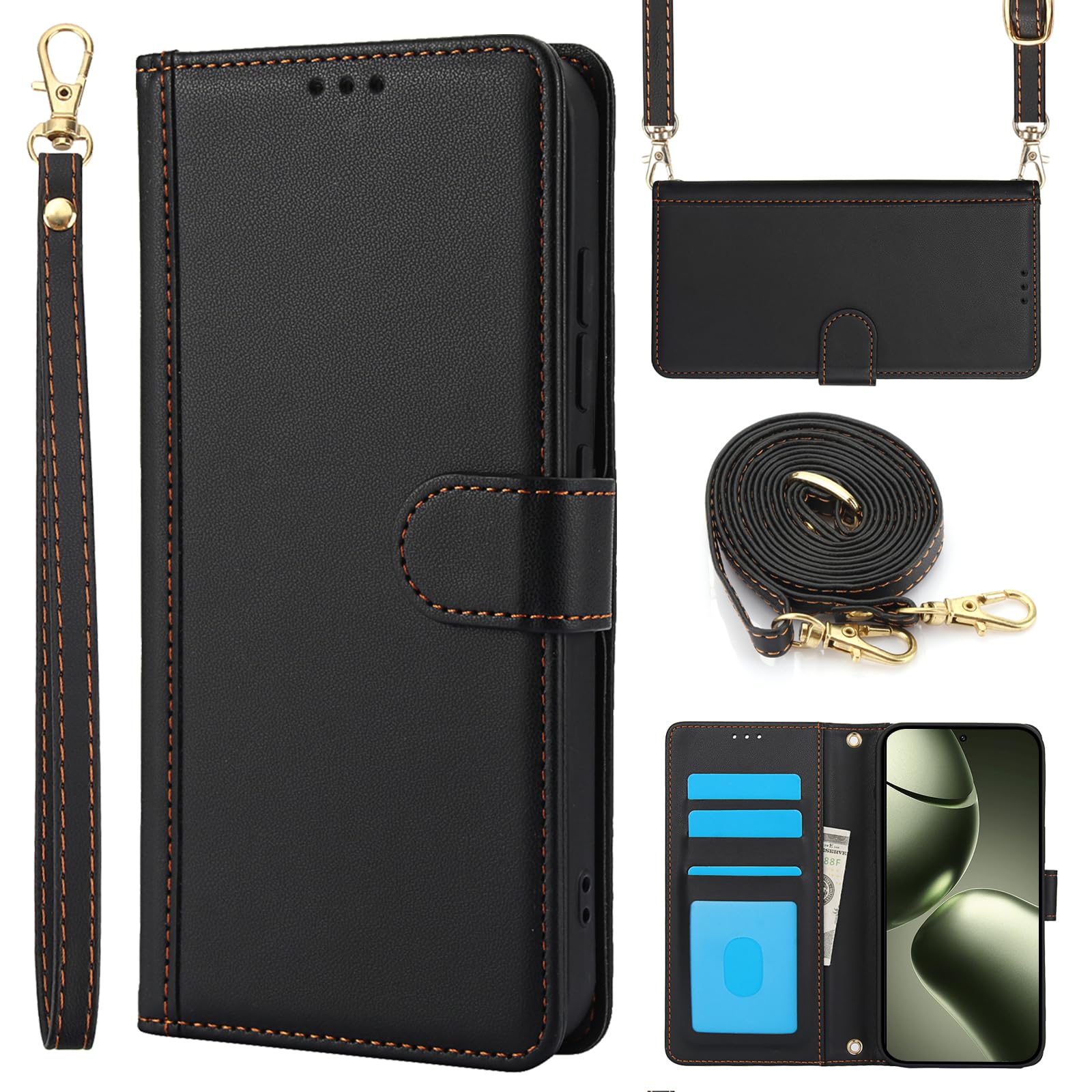 Lederhülle Für Xiaomi 14T Pro 5G – PU Leder Klappcase Mit Kartenfächern, Standfunktion & RFID-Schutz