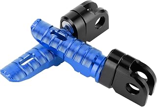 Pedales de Clavijas de Pie de Aleación de Aluminio Delantero para Z900 Z1000 ZX-6R Accesorio de Conducción (Azul)