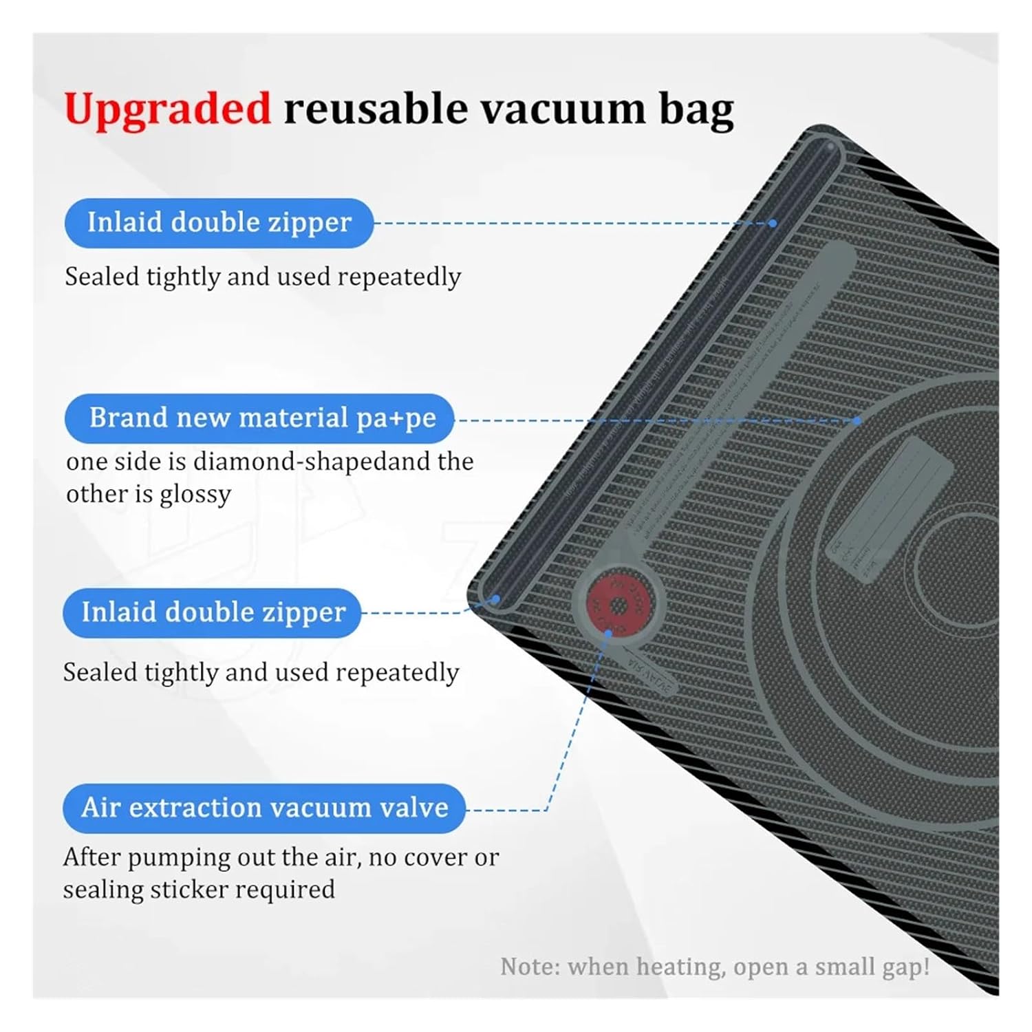 for 3D Printer Accessories Upgraded Vacuum Bag Black Filament Storage Bag Bag PLA ABS PETG Dryer Safekeep Humidity Resistant(20 Bags-Auto Pump)