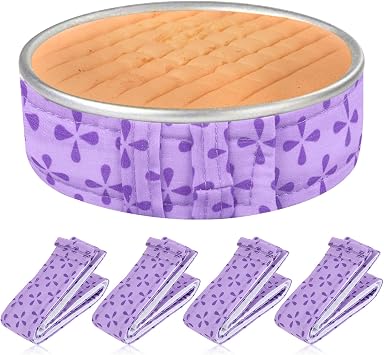ElevateTech 4 Pcs Baking Strips, Cake Pan Dampen Strips Absorbent Thick Cotton Strip for Baking for Kitchen Bakery Restaurant