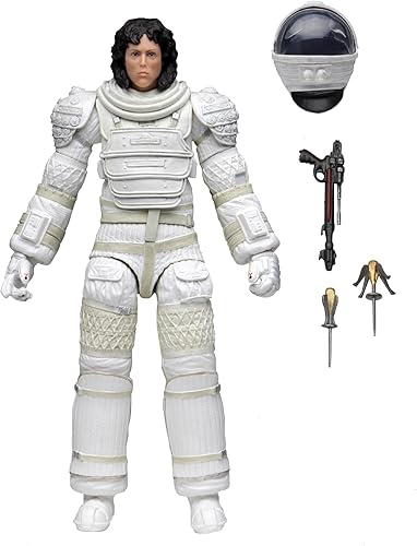 NECA 40th Anniversary Alien - Figura de acción a escala de 7 pulgadas, Ripley en traje de compresión
