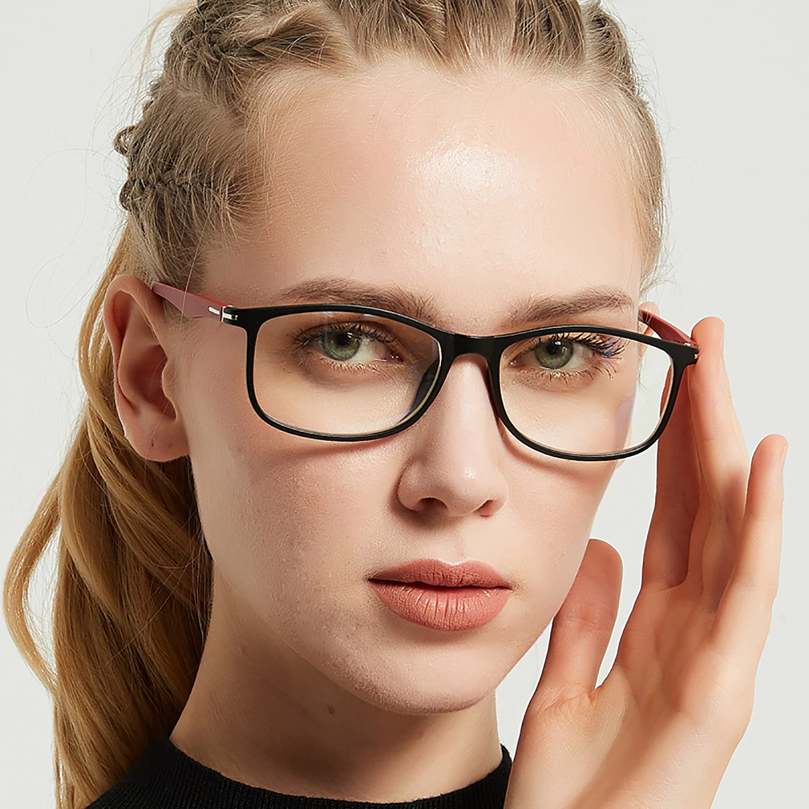 3-pak okularów do czytania w stylu vintage dla mężczyzn i kobiet, sprężynowe zawiasy, modne okulary do czytania, 3.00