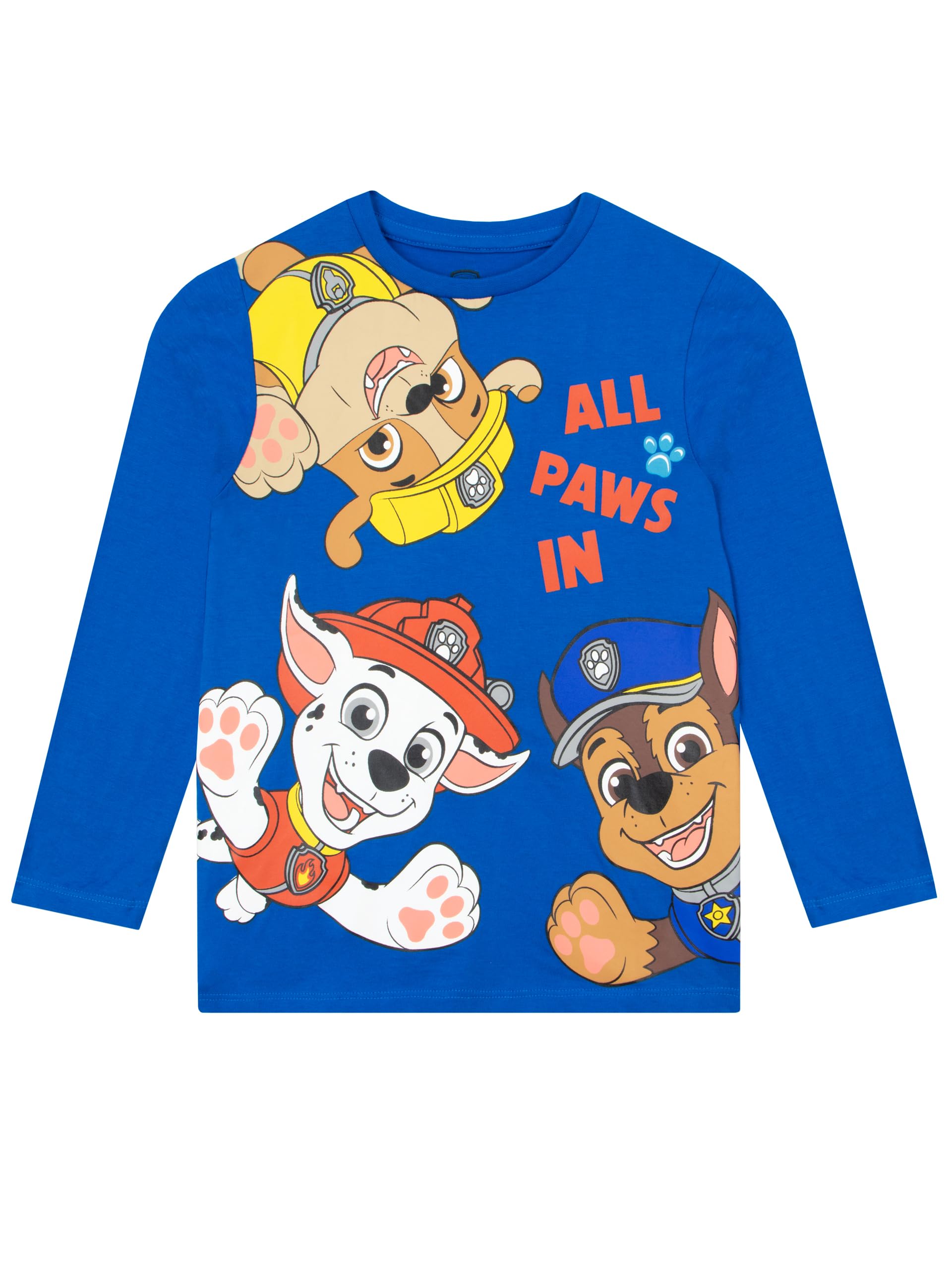 Paw Patrol Maglietta Marshall | Chase T Shirt Bambino | Maglietta Bambini Blu 4-5 Anni