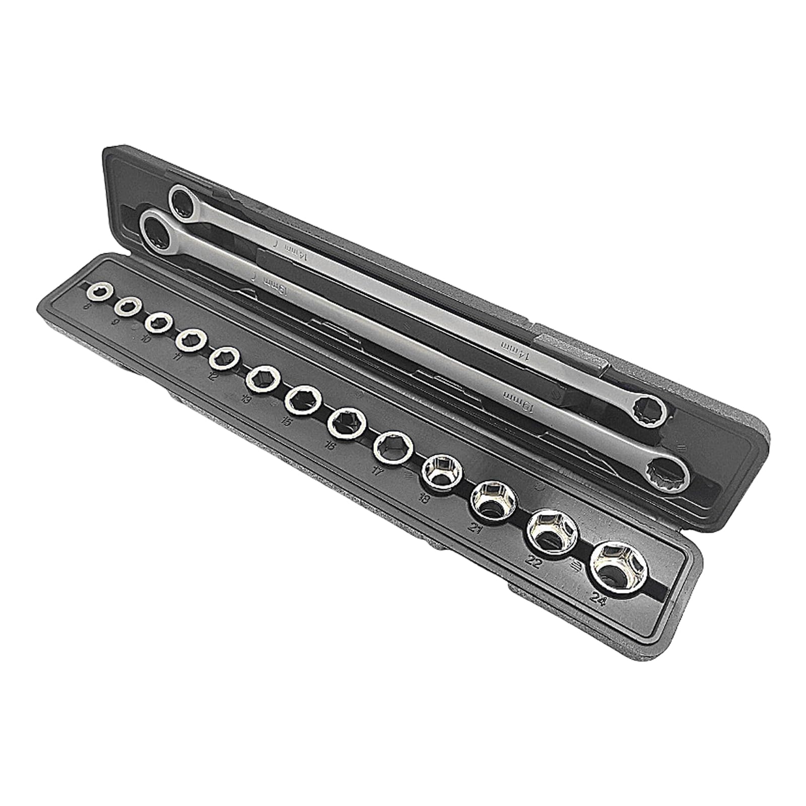 TQUXNGA 15Pieces Ratchets Wrench Spanner for Professional Mechanics Home Projects and DIYer Enthusiasts Various Repair Needs Repair Tool Set