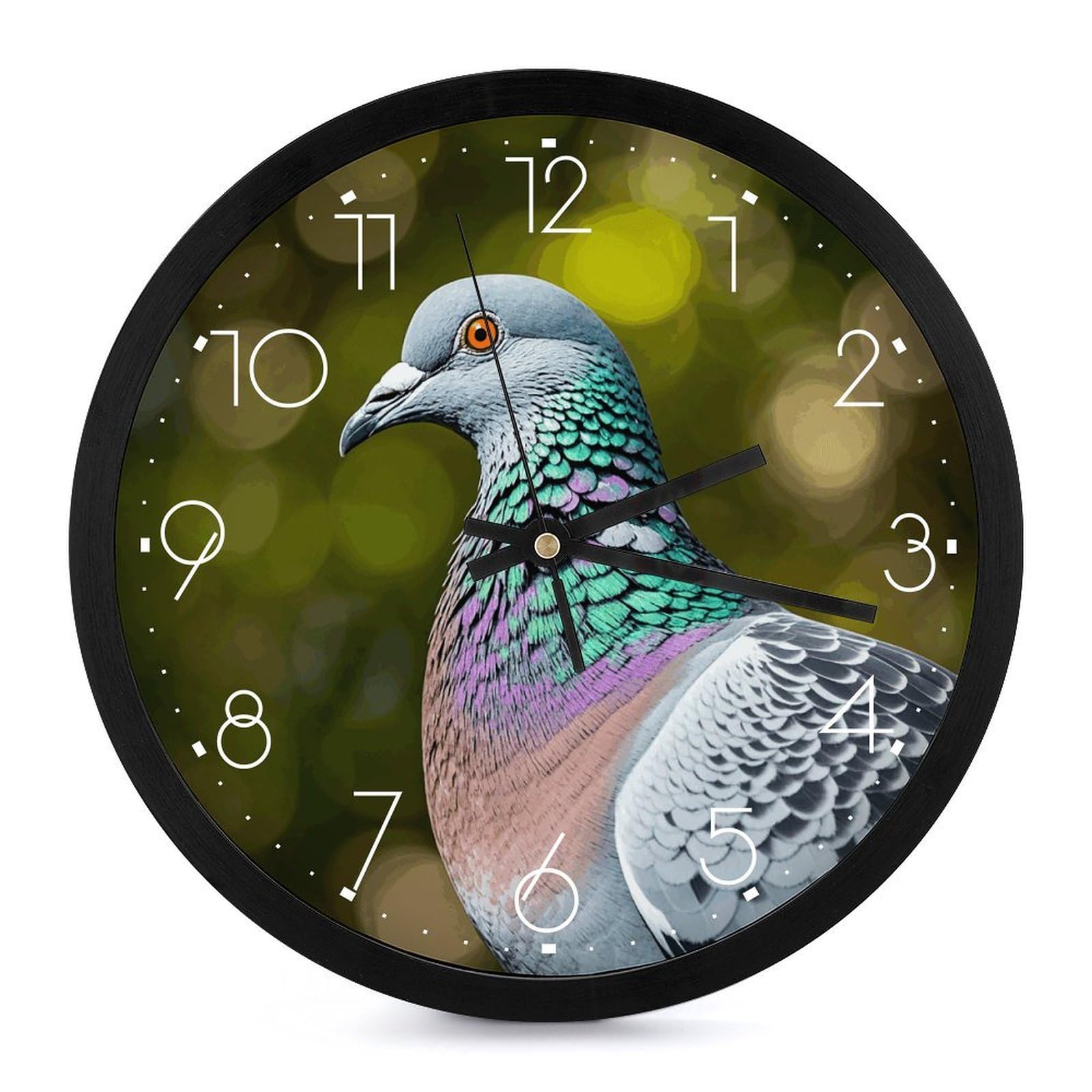 Horloge murale silencieuse sans tic-tac ronde et moderne pour un sommeil paisible