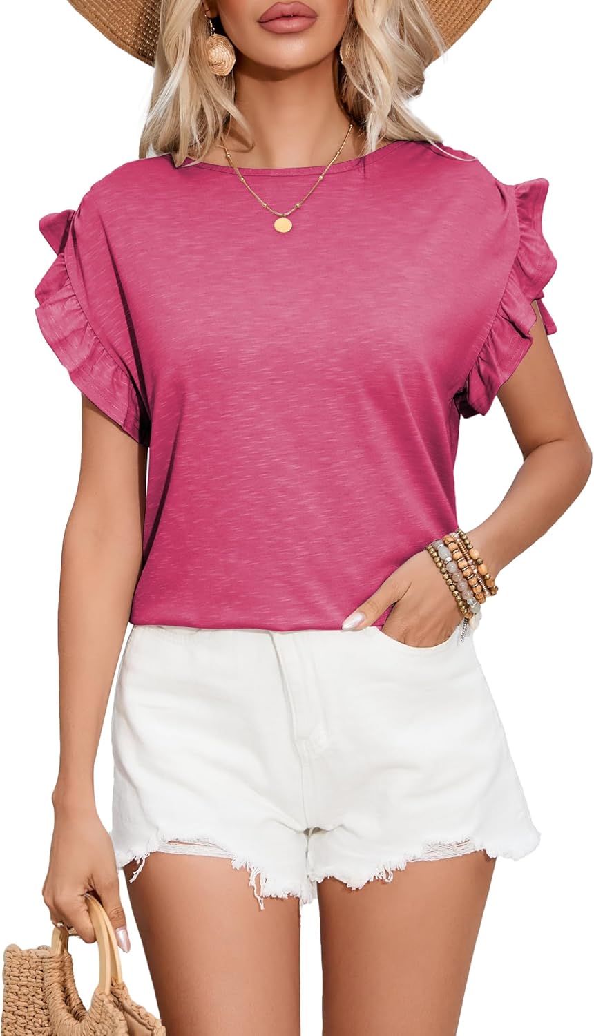 IChunhua Camisetas De Manga Corta Para Mujer, Cuello En V