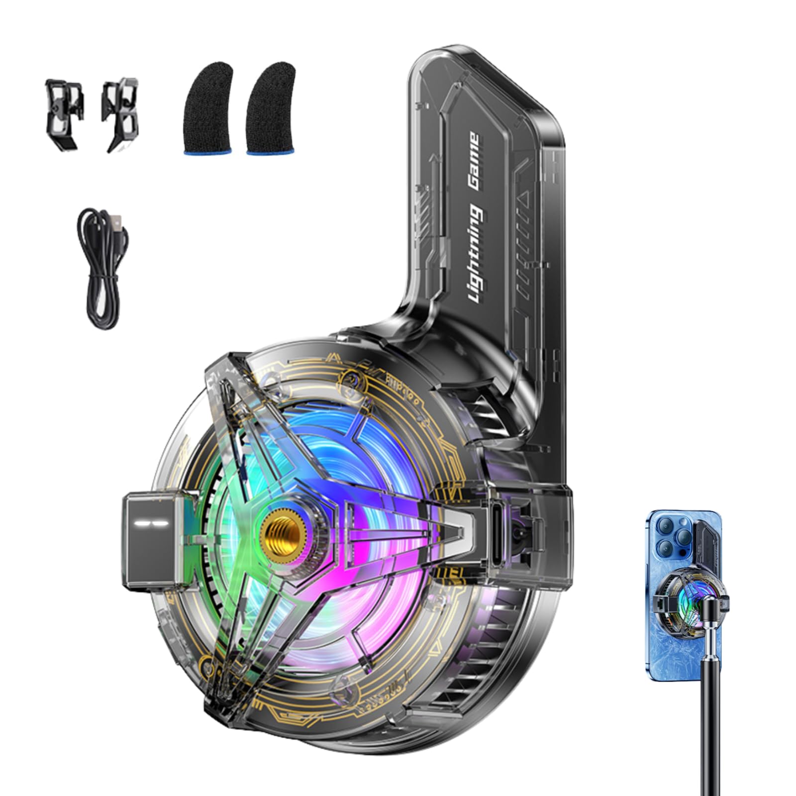 Amazon.co.jp: スマホ冷却ファン 半導体冷却 スマホクーラー 3つの