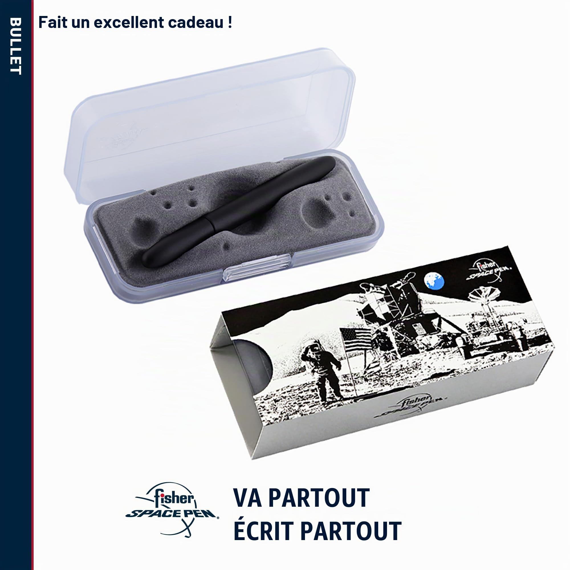 Fisher Space Pen Classic Noir Finition Matt Bullet