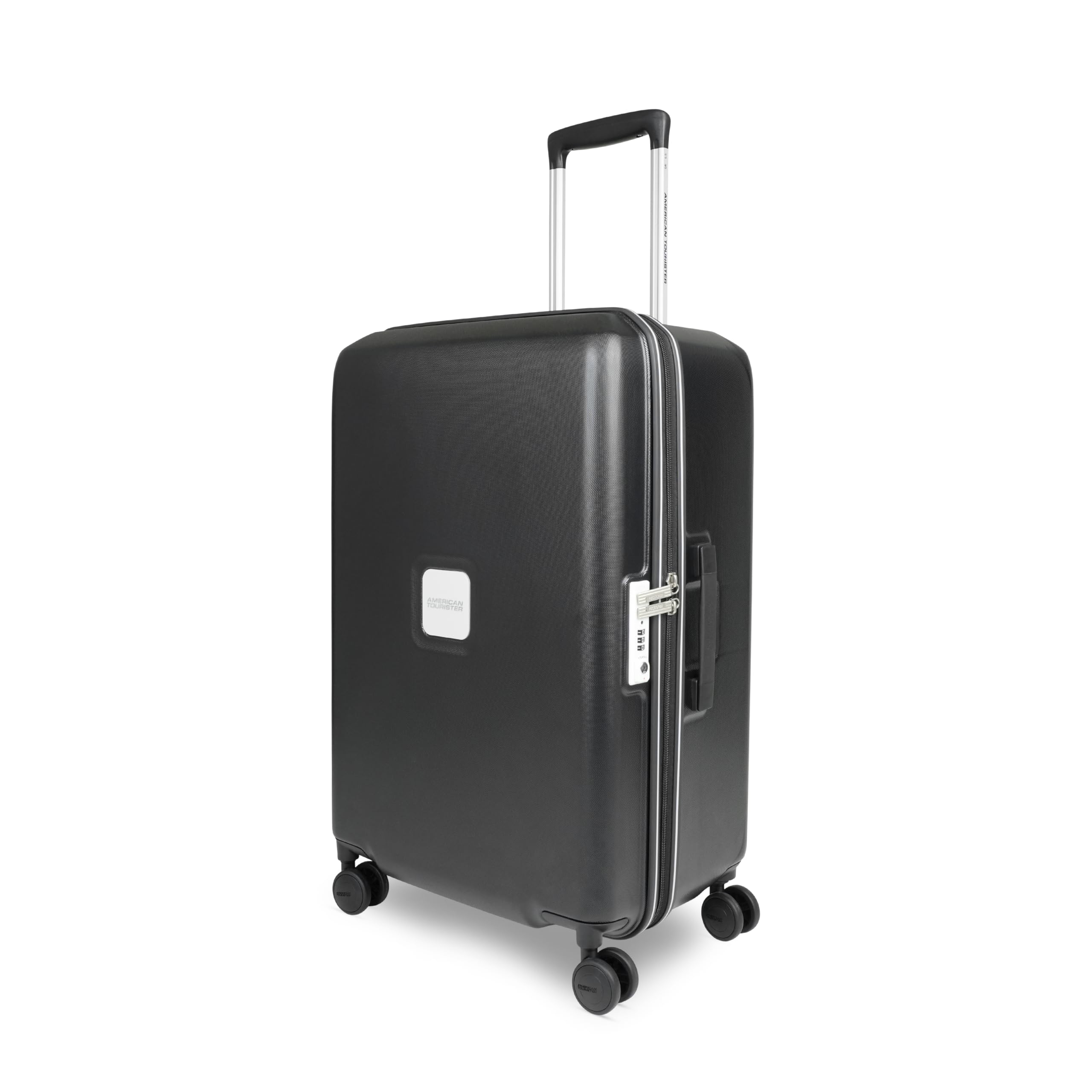 American Tourister Zenrix | Check-in Trolley Bag (67 cm) | 360° 8 Wheel Travel Luggage | Hard Case Polycarbonate Suitcase | Recessed TSA Lock | Black & White