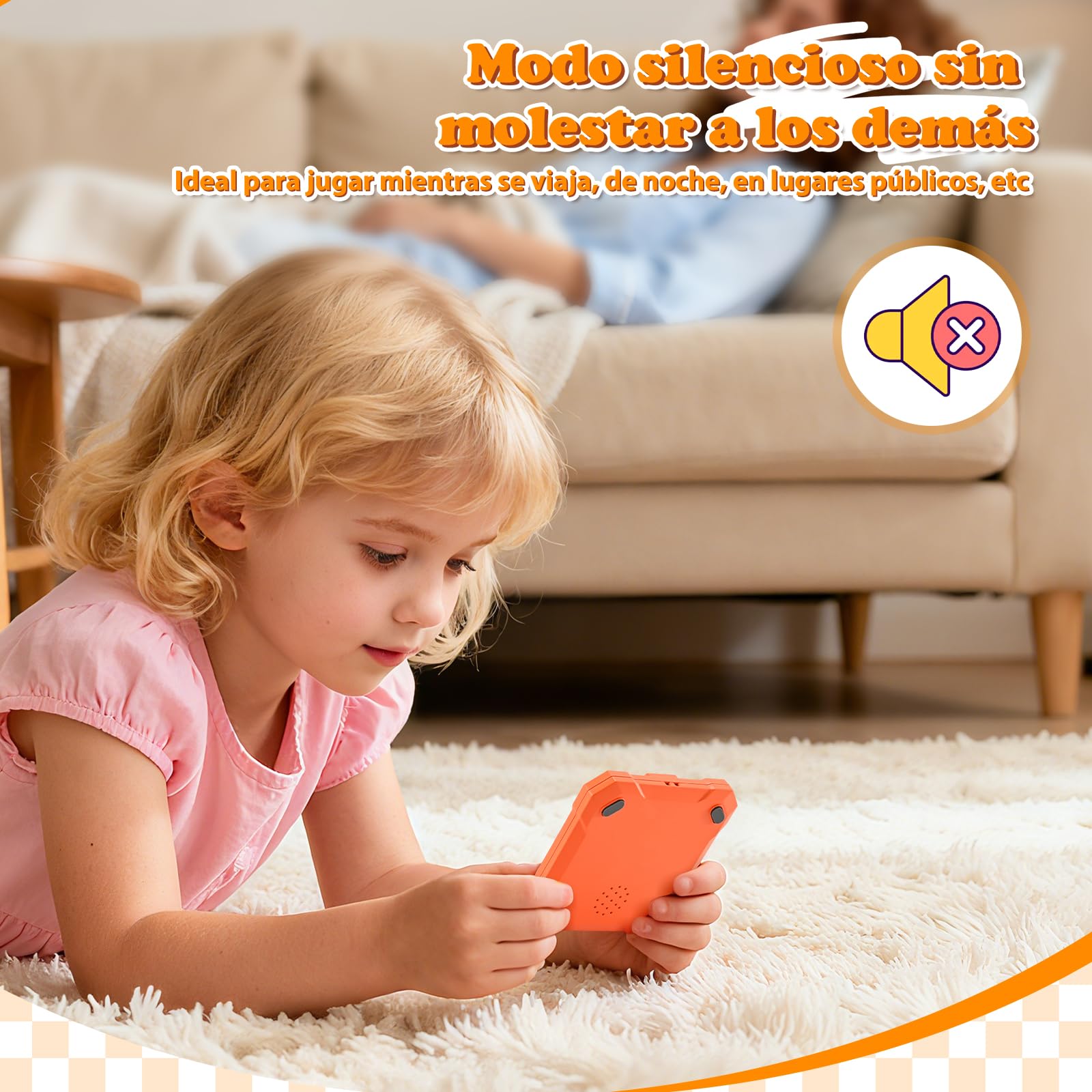 BlueSwan Tres en Raya Electrónico 6 en 1, Tic‑Tac‑Toe Juegos de Viaje, Consola de Bolsillo con Modo Silencioso y Batería Recargable, Desarrolla Lógica y Memoria, Regalo Ideal para Niños y Adultos (3+)