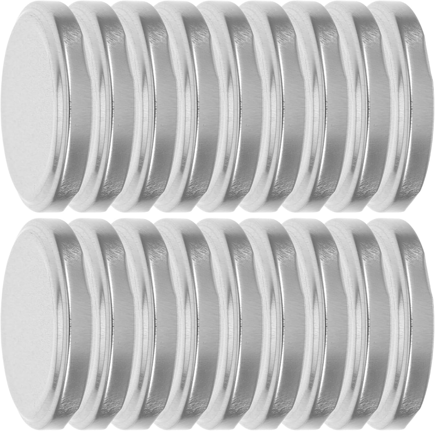 100pcs 66mm Metal Canning Jar Lids Regular Mouth Tin Screw Caps Leakproof Airtight Mason Jar Tops for Food Storage and Jelly Canning