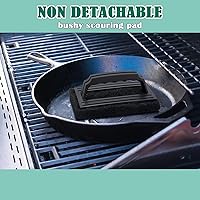 Vista 5 de HaSteeL - Kit de limpieza de 4 piezas, limpiador de parrilla HaSteeL con asa, cepillo de limpieza de parrilla superior plana resistente