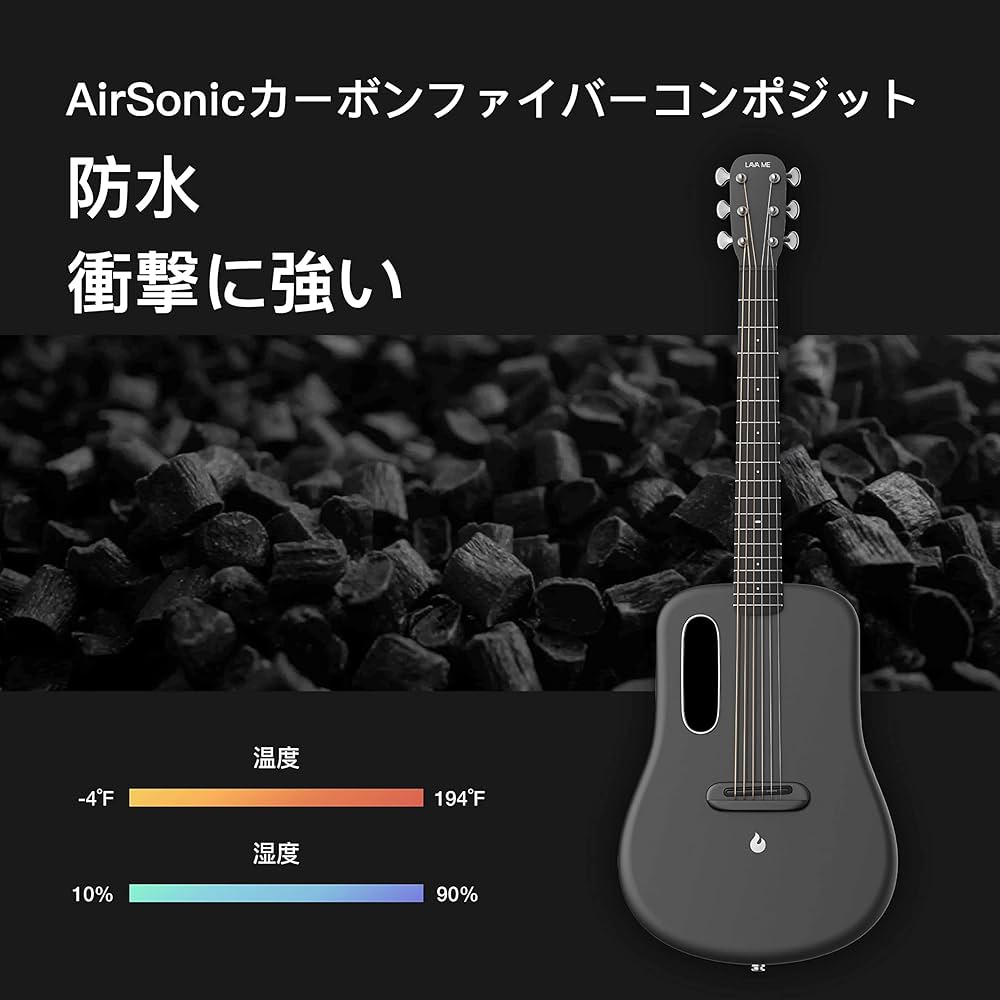 LAVA ME 3 Carbon Fiber Smart Guitar for Adults Teens