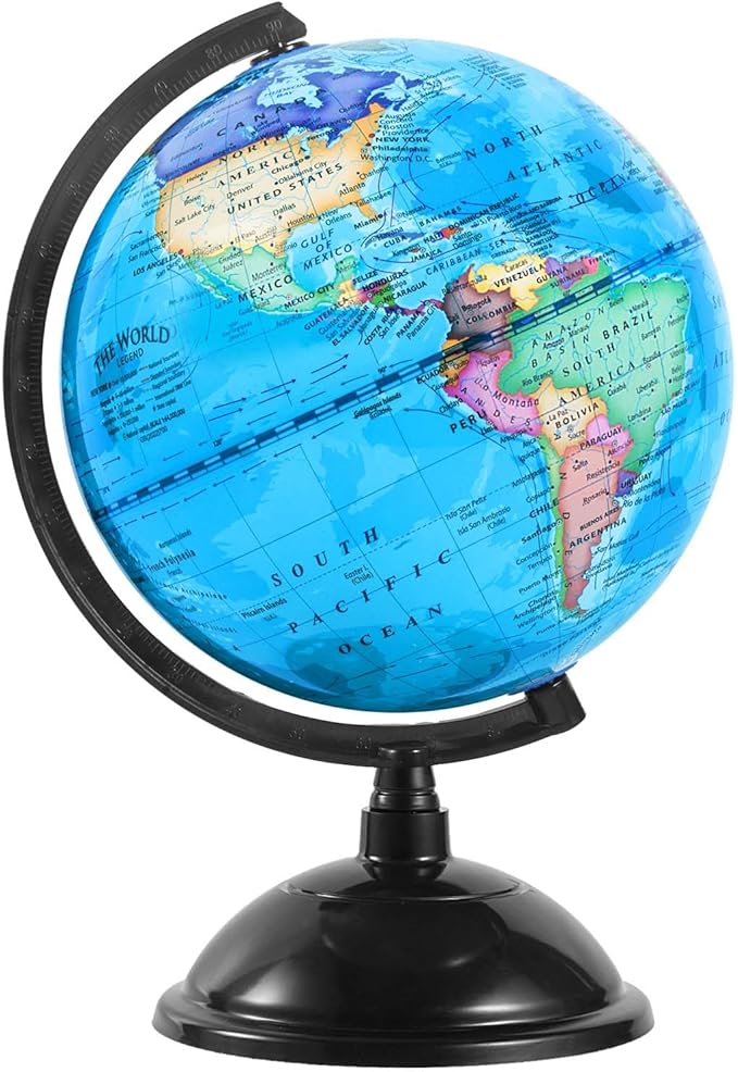 8" Rotating World Globe: Your Gateway to Global Discovery