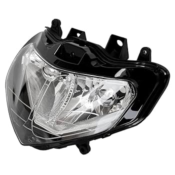 Amazon | Luckmart バイク用 ヘッドライト シェル ヘッドランプ