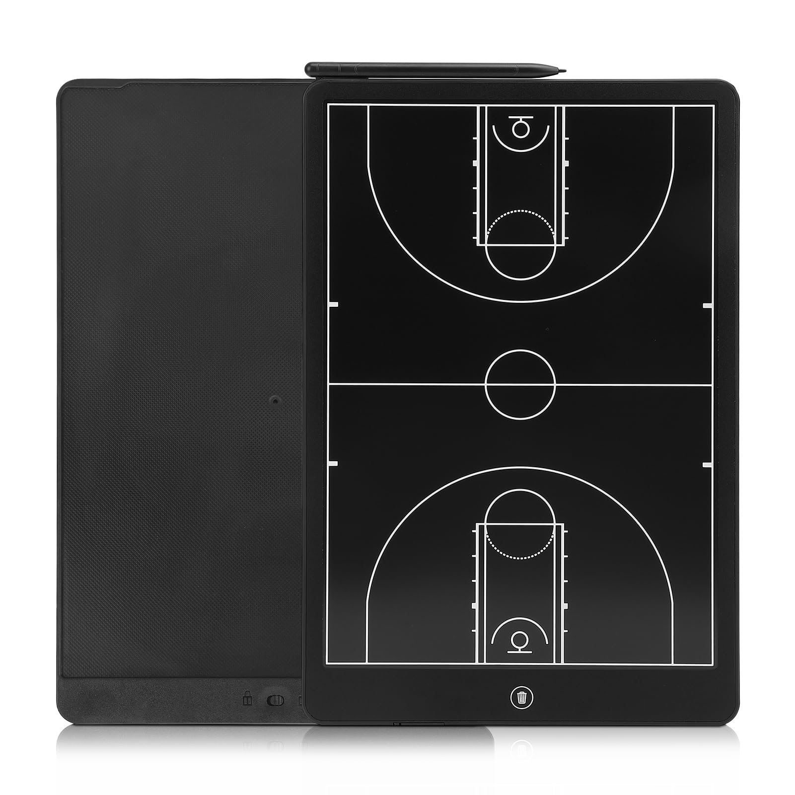 LCD Pizarra táctica electrónica, pizarra táctica de baloncesto con lápiz táctico, pizarra de dibujo táctica borrable para fútbol, baloncesto, béisbol de campeonato o entrenamiento