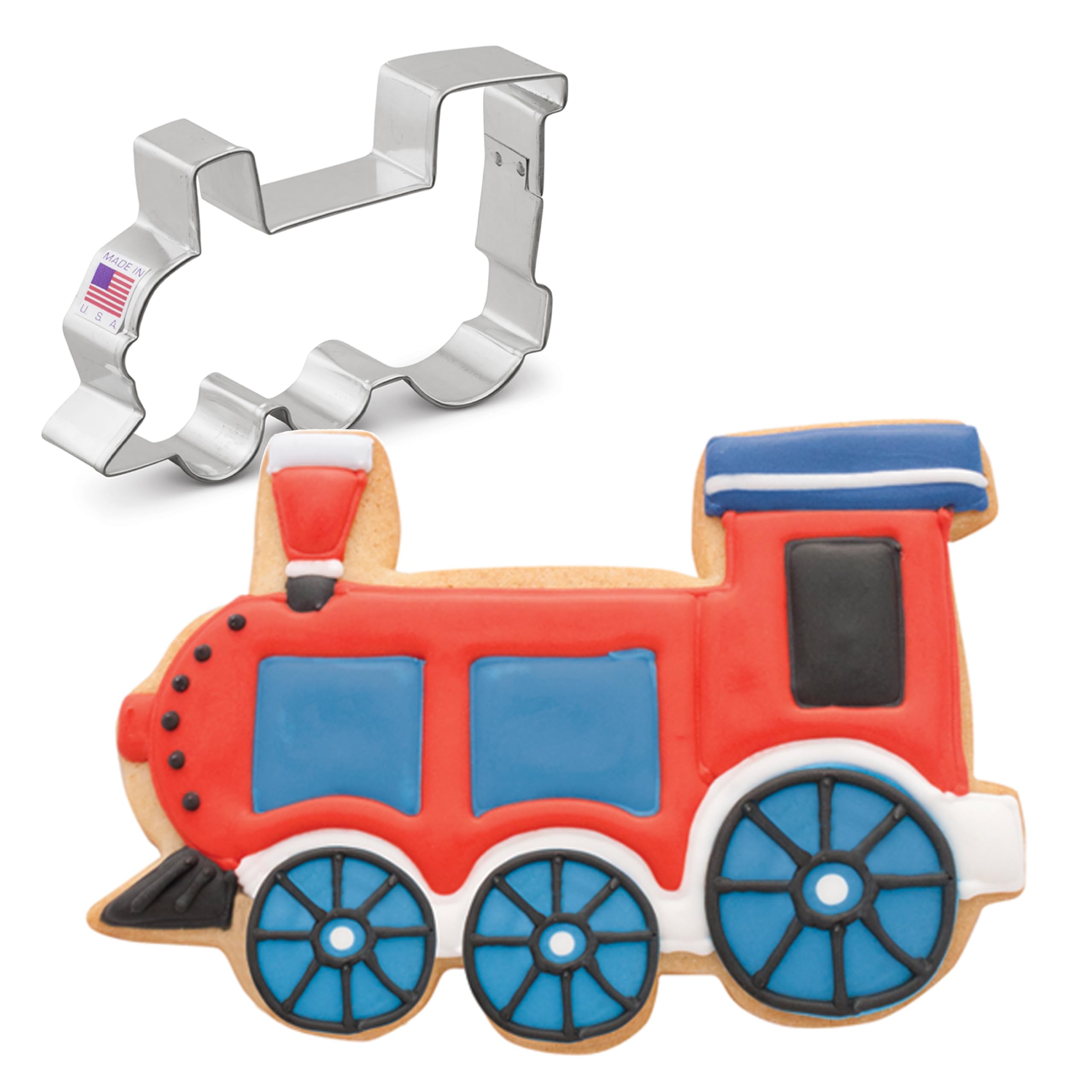 Ann Clark Cookie Cutters Train Locomotive Cookie Cutter 4.5" Made in USA