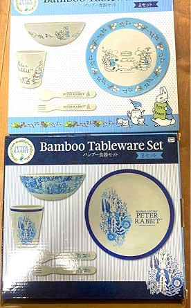 Amazon.co.jp: peter rabbit bamboo dinnerware set : Home & Kitchen
