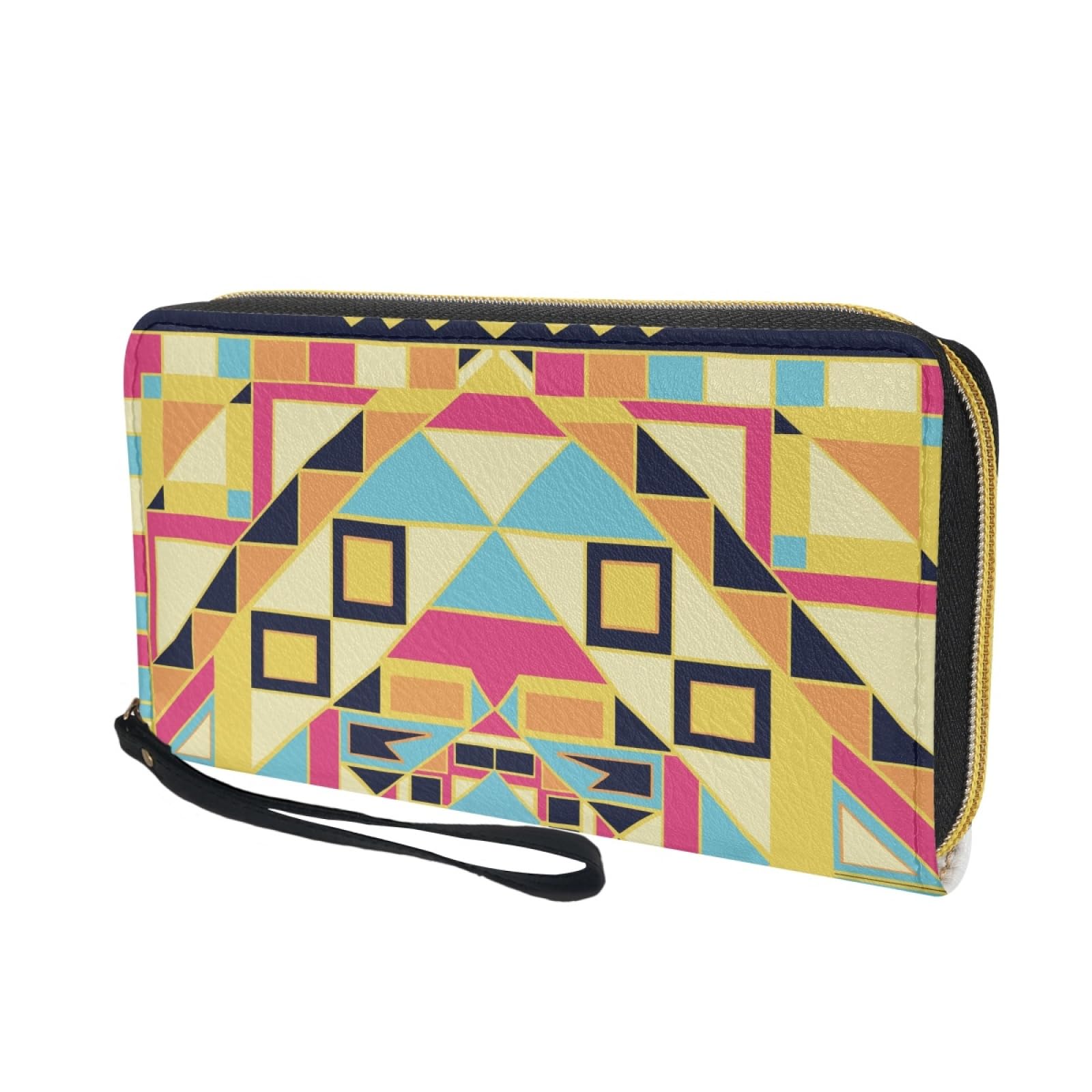 Monedero Mujer Geometría Amarilla Tarjetero Mujer Monederos Billetera Bolso Carteira Multiple Slots Compartments Cartera Hombre Wallet with Zipper Carteras Grande 11x20cm/3 Pieza
