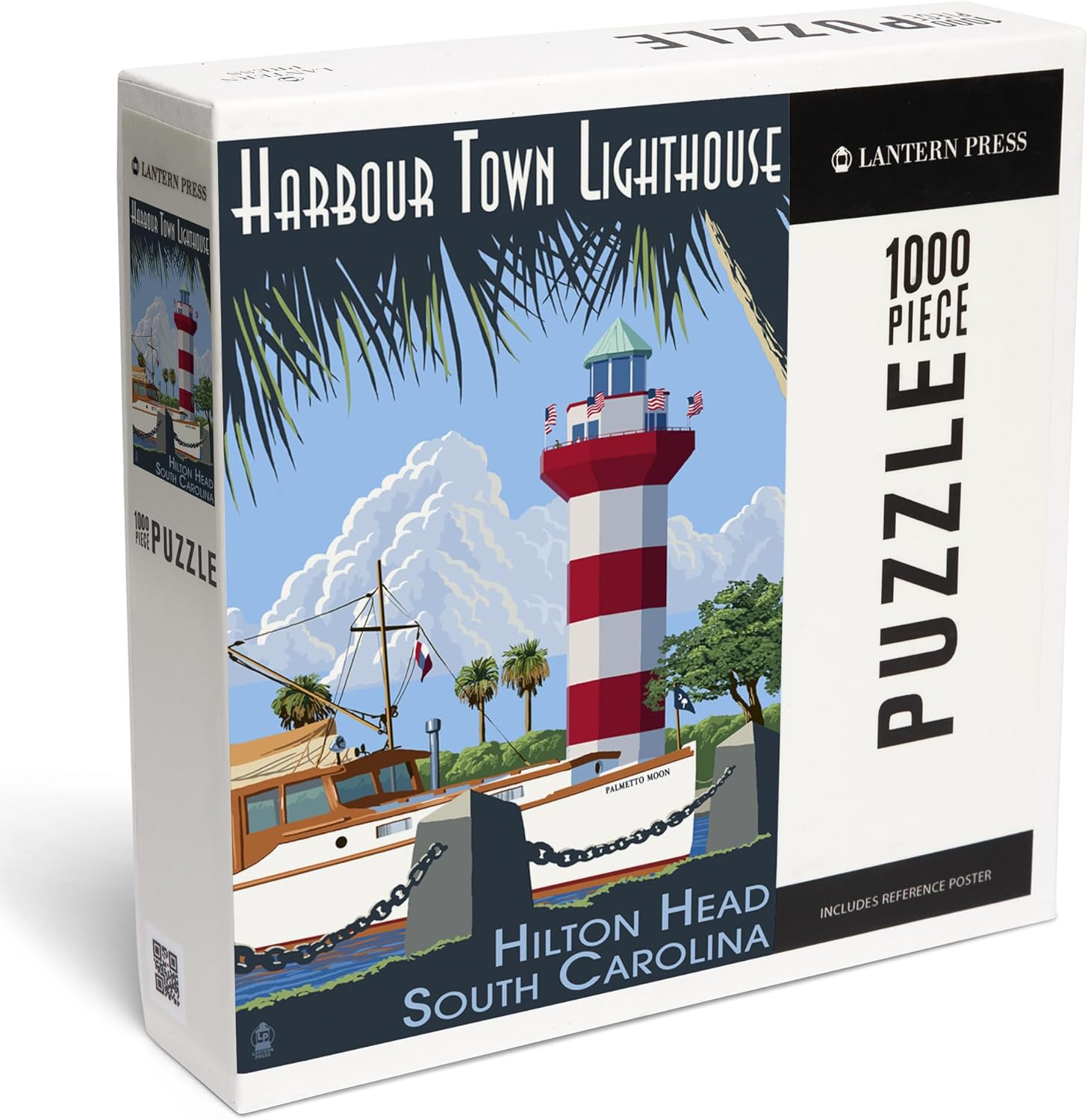 Hilton Head, South Carolina, Harbour Town Lighthouse (1000 Piece Puzzle, Challenging Jigsaw Puzzle for Adults, Made in USA)