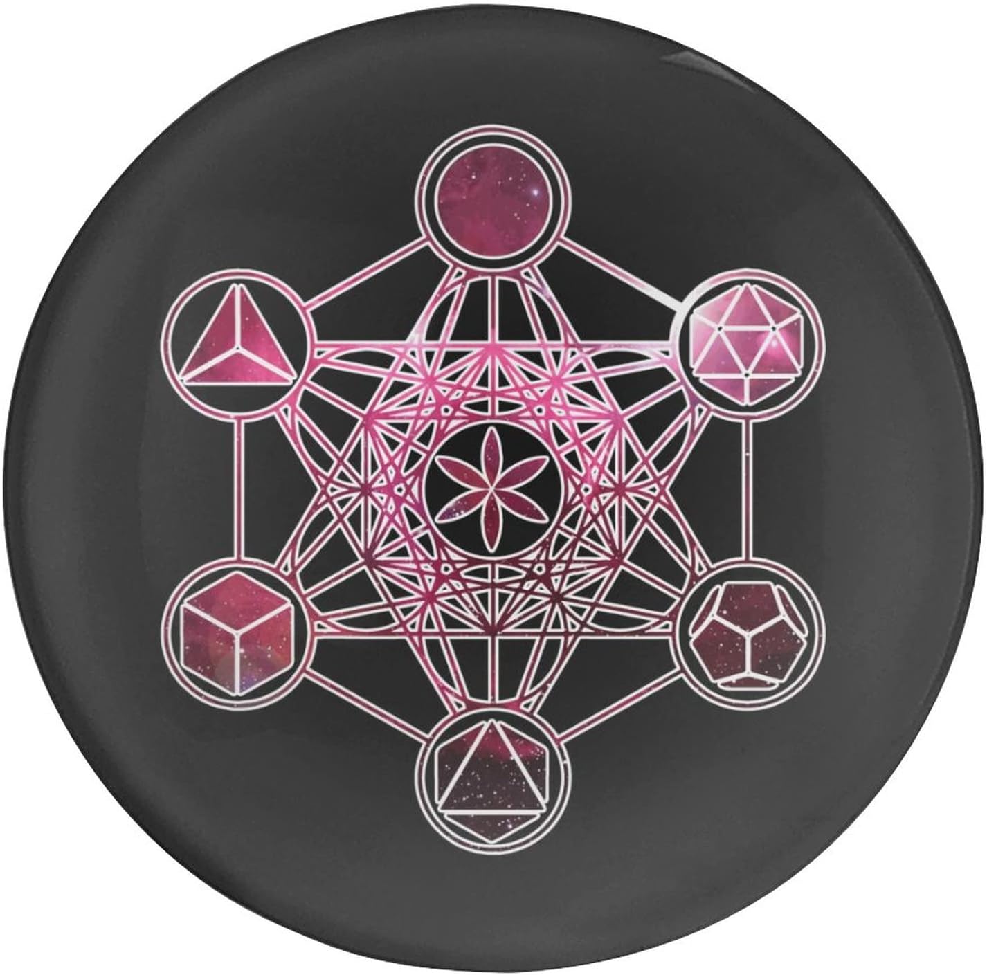 Ciondolo A Forma Di Cubo Di Metatron In Oro Massiccio 14k - 18k: Collana Di Geometria Sacra - Foto 6