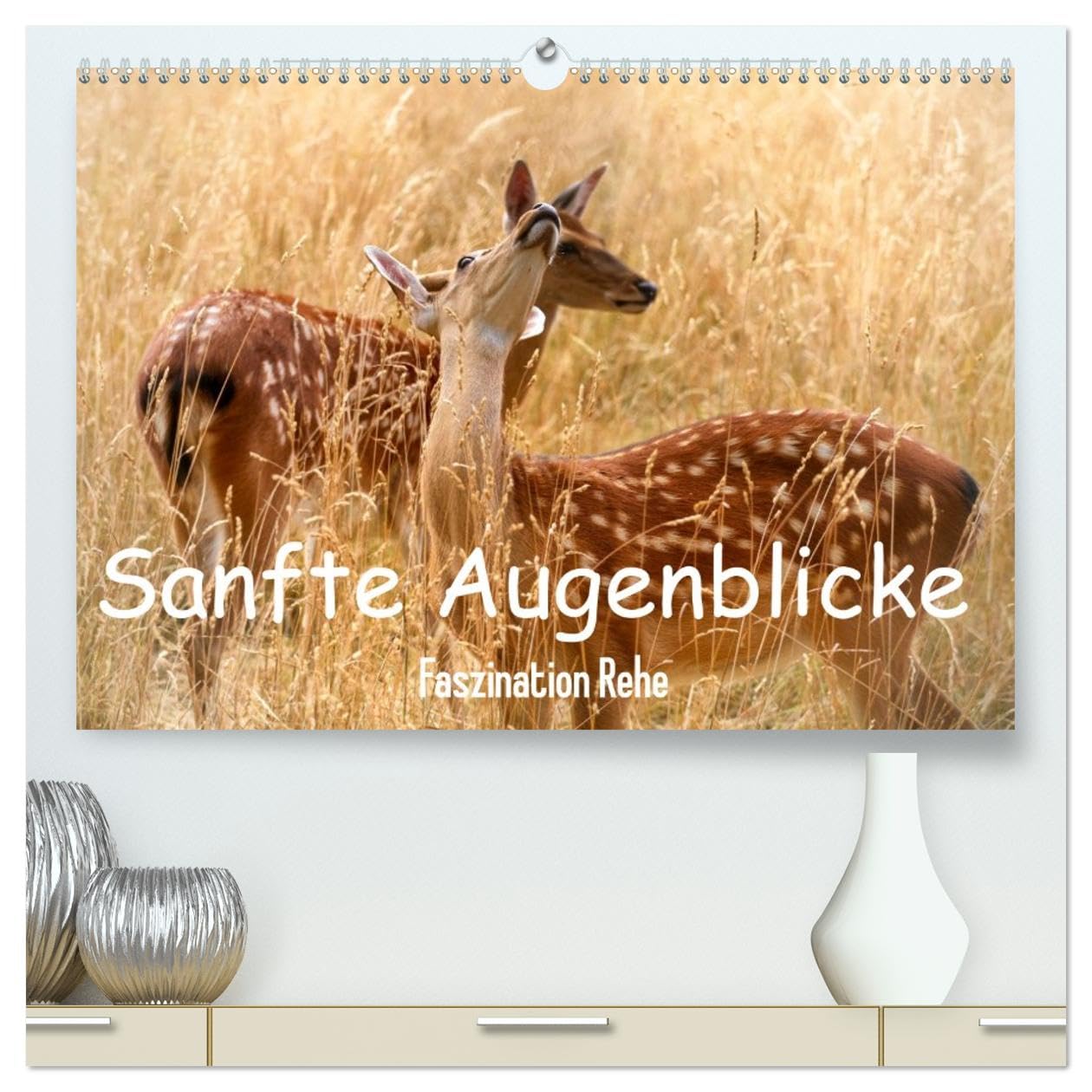 CALVENDO · Sanfte Augenblicke, Faszination Rehe (Kalender 2027) | DIN A2 Querformat · Premium-Wandkalender · Rehe, Eleganz und Sanftmut des Waldes