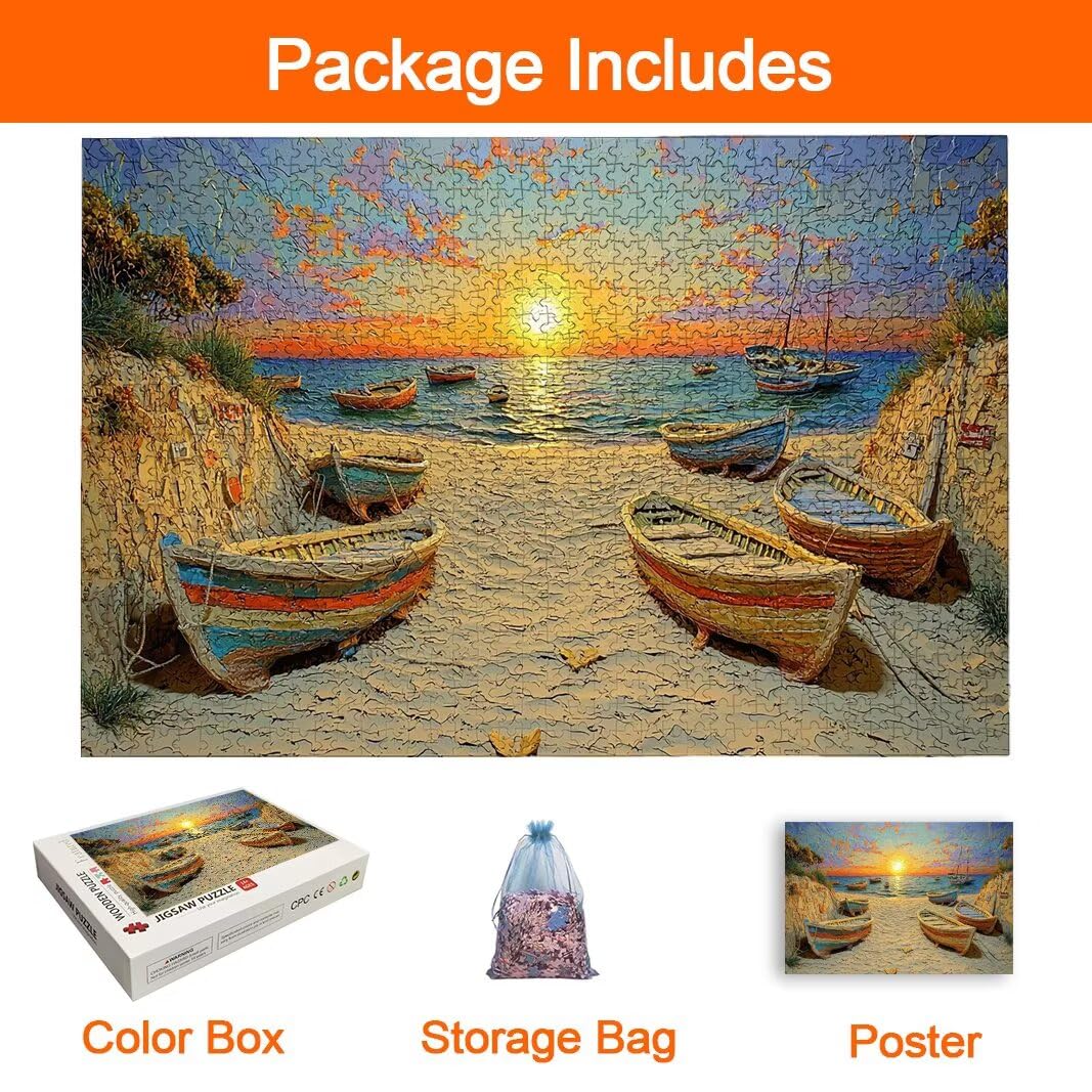 Puzzle Spiaggia, Puzzle 2000 Pezzi Adulti per Decor, Regalo Donna -8672