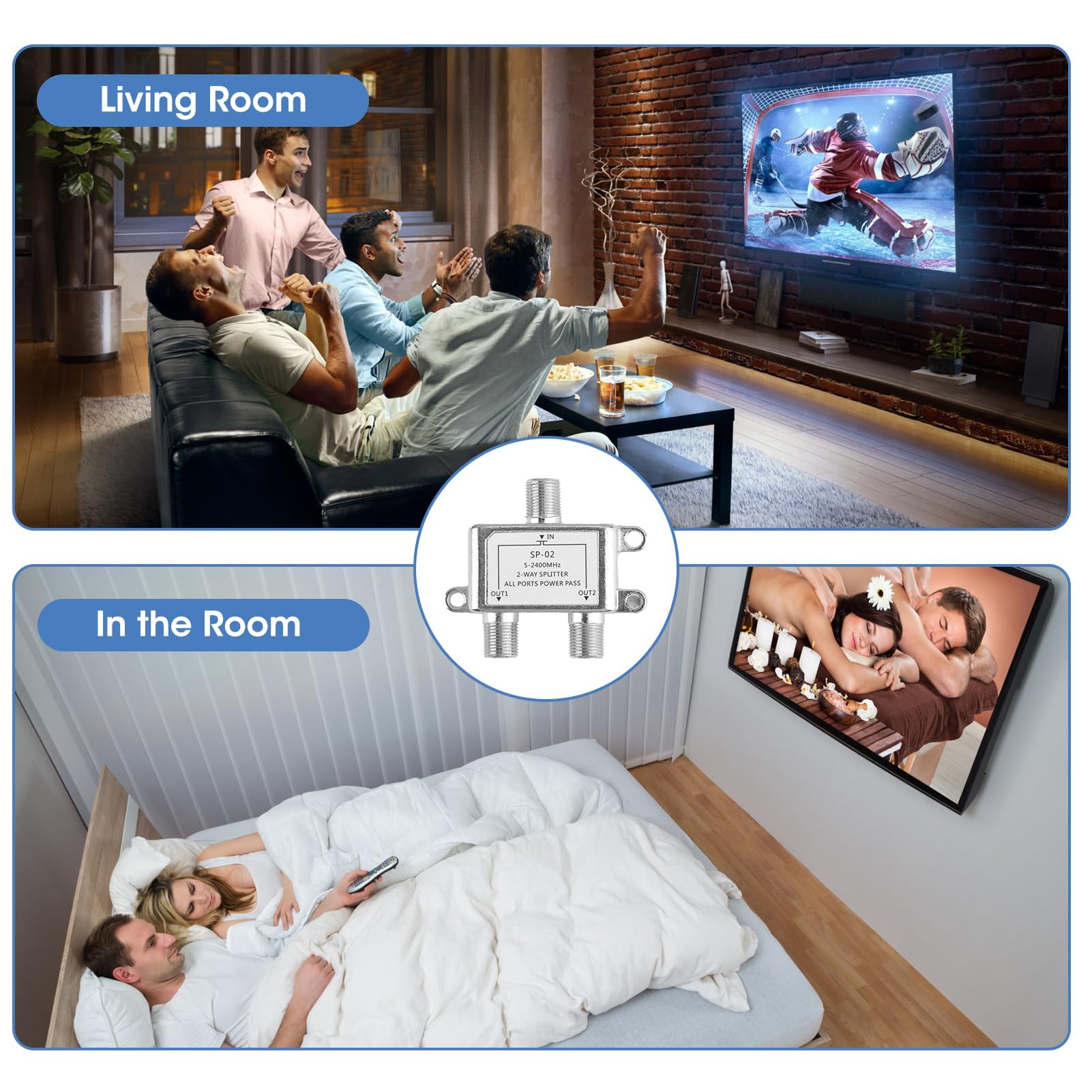 Splitter SAT SeKi 2/4/6/8 Vie &ndash; Schermato 100dB HD E Unicable