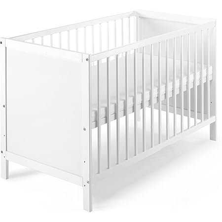 Lit Bebe A Barreaux 1 X 60 Blanc Motif Ourson Avec Matelas Neuf Amazon Fr Bebe Et Puericulture
