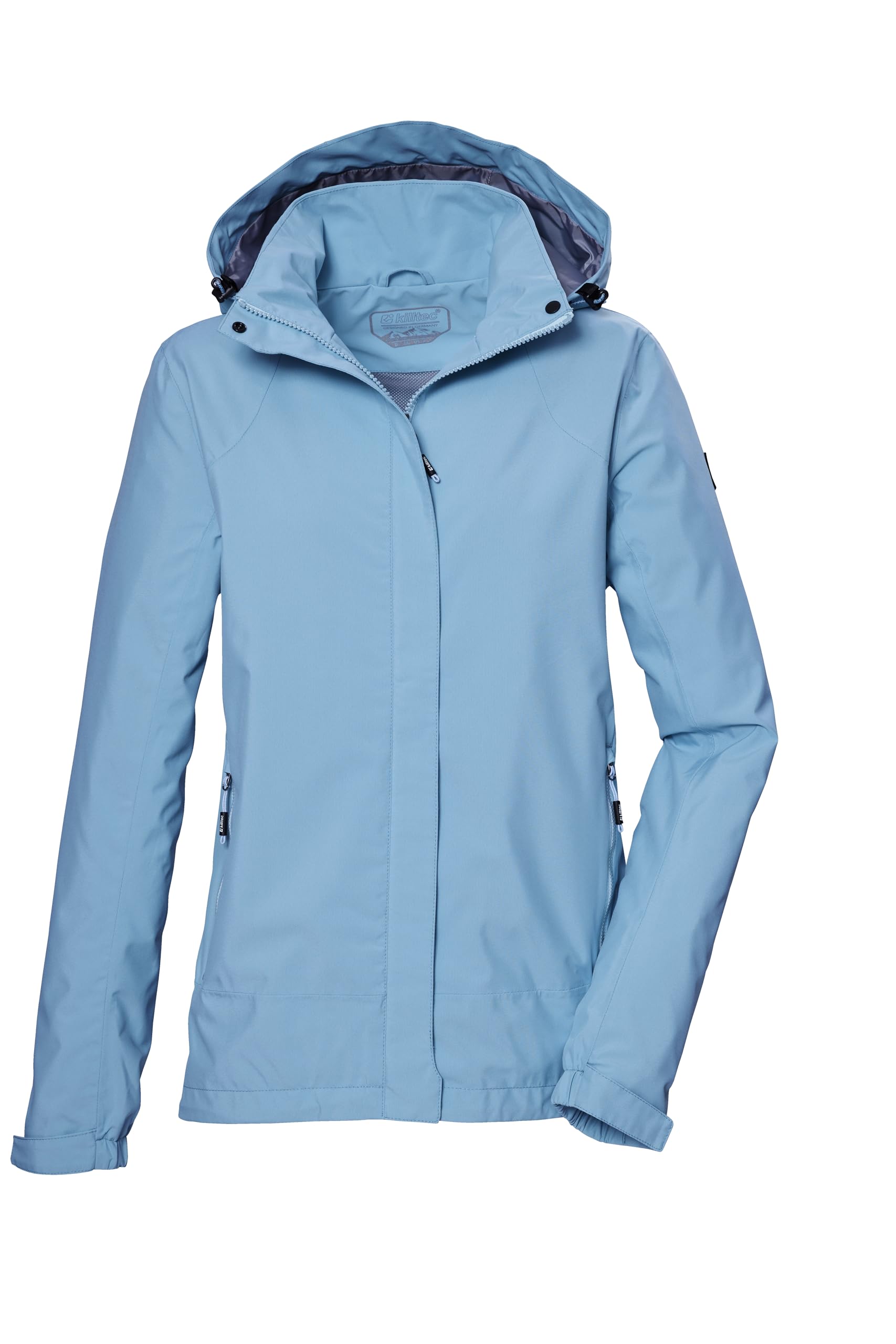 Killtec Mujer Chaqueta funcional/outdoor impermeable con capucha desmontable KOS 51 WMN JCKT, bali blau, 50, 42805-000
