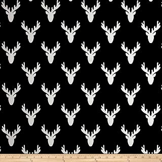 Premier Prints Antlers Black, Fabric by the Yard