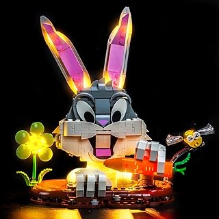 Kit d'éclairage LED compatible avec Lego Bugs Bunny 40920 (pas de modèle) - Kit d'éclairage décoratif compatible avec Lego Bugs Bunny 40920 - Modèle de blocs de construction