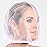 Betty Dain Makeup Protector Hood, Protects Hair and Make Up While Getting Dressed, Nylon Chiffon, Light and Airy, Triple Protection, Zipper closure, Machine Washable, White