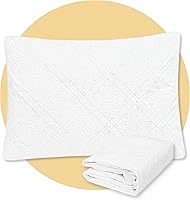 Vista 13 de Safe and Sound Protector de almohada impermeable con cremallera, funda de almohada suave y transpirable de microfibra tamaño estándar, funda