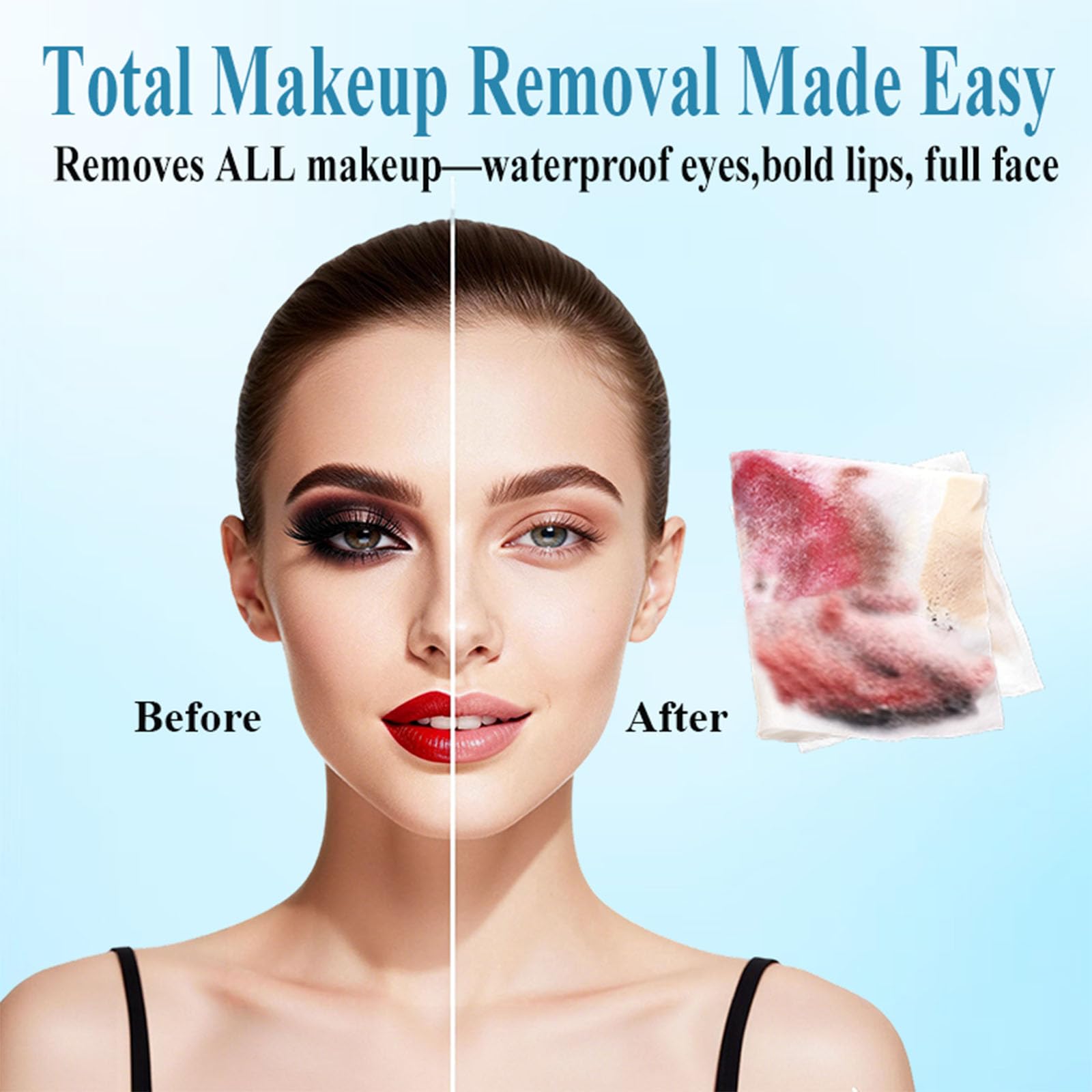 Makeup Remover Wipes, Individually Wrapped, Alcohol-Free & Fragrance-Free