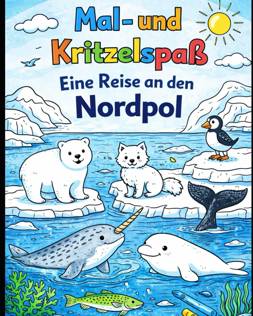 eine reise an den Nordpol: mal und kritzelspaß