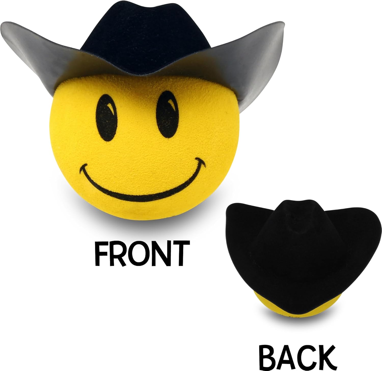 Tenna Tops Cowboy Black Hat Car, Truck, SUV Antenna Topper Auto Accessory - Fits Thin Style Antenna