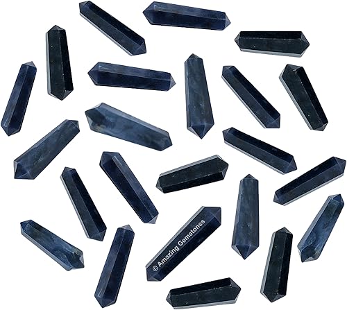 Vista 27 de Amazing Gemstone Puntos de cristal de amatista, cristales curativos y piedras a granel, paquete de 3 puntas curativas de doble terminación