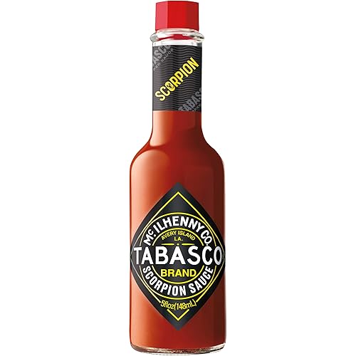 TABASCO Scorpion Sauce 148ml – The spiciest Tabasco sauce, made with bold scorpion pepper for intense heat - Extra hot and flavorful - Perfect for those who crave extreme spice in every bite.
