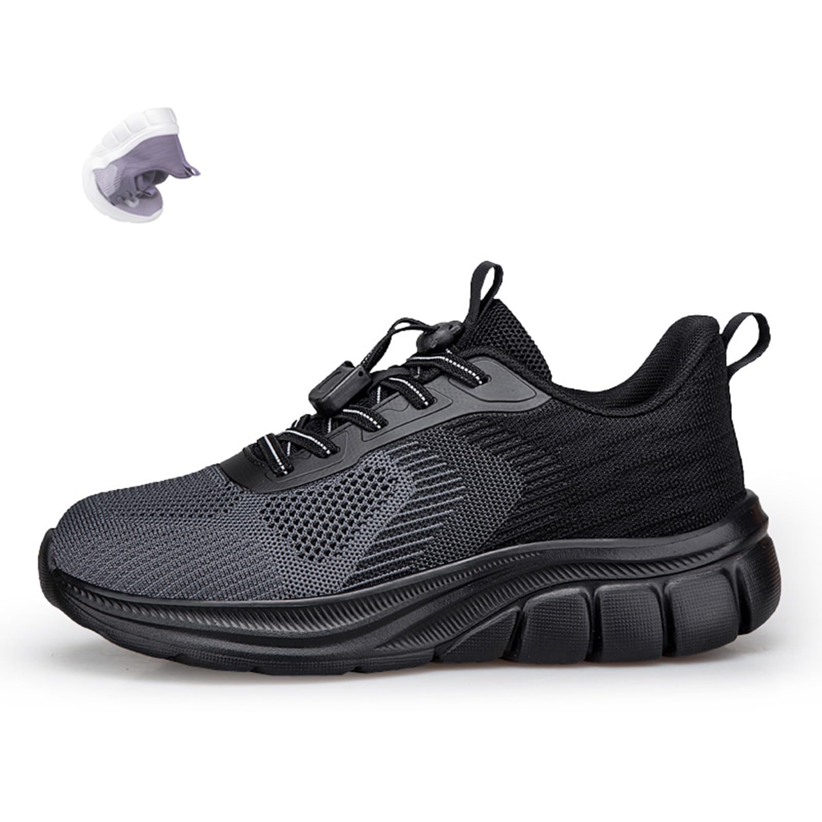 Scarpe Diabetici Uomo E Donna Scarpa Ginnastica Traspiranti Antiscivolo Suola Morbida Calzatura Casual Scarpe Alluce Valgo Scarpa Comode per Esterni Tacco Zeppa Alluce Valgo