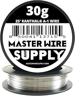Kanthal A1-25' - 30 Gauge Wire - 25ft - 0.25mm - 0.010in - Master Wire Supply